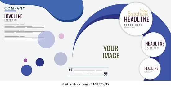  New creative blue Brochure design 