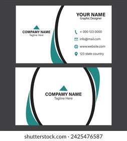 Nueva plantilla de tarjeta de visita de diseño creativo