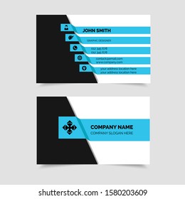 New Creative and Clean Corporate Modern Business Card Design Template Print Ready Double Sided Stylish Vector Graphics