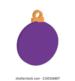 new creative colorful vector illustration object  isometric winter Christmas Ball icon design