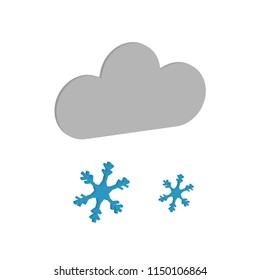 new creative colorful vector illustration object  isometric winter Snowing  icon design