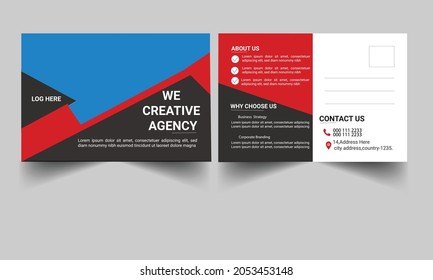  Nueva plantilla de postal corporativa creativa 