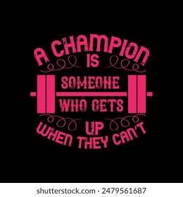 New creative  fitness design and t-shirt design