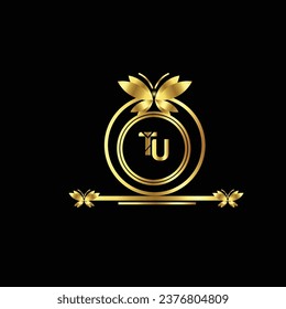 new creative  golden latter logo design  with black background