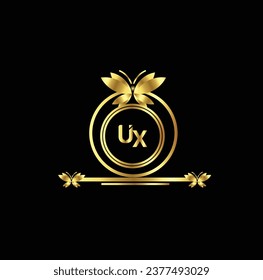 new creative golden  latter logo design