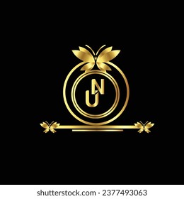 new creative golden  latter logo design