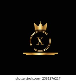 nuevo diseño creativo de logotipo dorado 