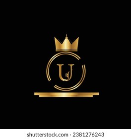 nuevo diseño creativo de logotipo dorado 
