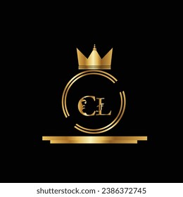 nuevo diseño creativo de logotipo dorado