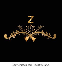 new creative golden latter logo design