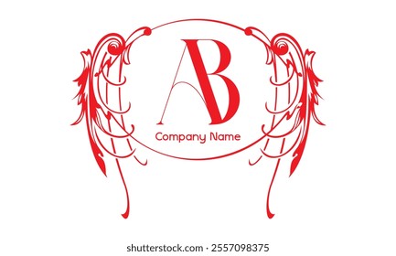 new creative golden latter logo design AB logo, AB icon, AB letter, AB vector, technology, business, art, symbol,