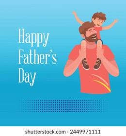 New creative happy father's day social media post background