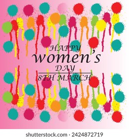 new creative happy women's day logo , banner  design