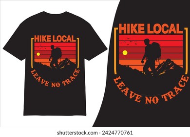 new creative Hiking t shirt design