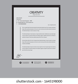 new creative letterhead design .eps