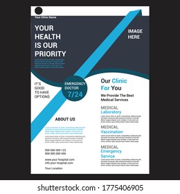 new creative medical clinic flyer 