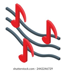 New creative melody icon isometric vector. Genius thinking. Future team