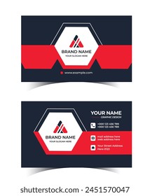 New creative modern professional business card template design