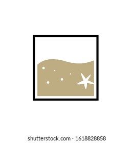 new creative sandbox icon logo design vector graphic concept
