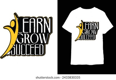 New creative typography motivational T-shirt design vactor 