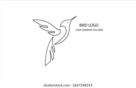 Nuevo diseño creativo de pájaro del logotipo de Unike 