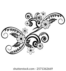 New creative vector floral design