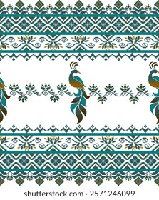 New Cross-Stitch ehtnic design for fabric pattern, hat, basket, Ceramic, Needlework, carpet, Decorative illustration