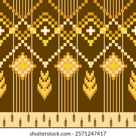 New Cross-Stitch ehtnic design for fabric pattern, hat, basket, Ceramic, Needlework, carpet, Decorative illustration