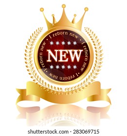 NEW crown medal