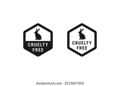 New Cruelty Free Label or sign Vector Isolated in Flat Style. New Cruelty Free Label for product packaging design element. Great Cruelty Free Stamp for Product packaging Design Element.
