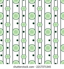 new cucumber seamless pattern illustration 