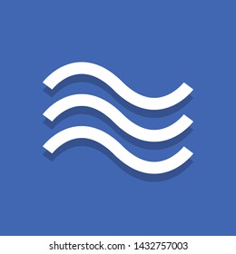 New currency symbol On a blue background illustration.