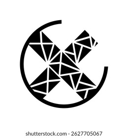 new custom abstract Letter X logo design vector concept illustration

