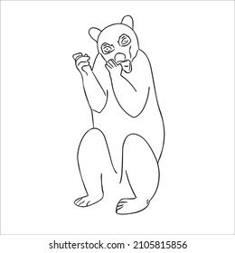 new cute funny Lemur line art,Lemur vector art,Lemur line drawing,Lemur illustrations