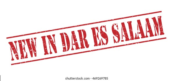 new in dar es salaam vector stamp on white background