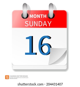 New day calendar vector format