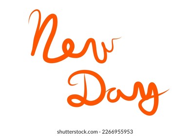 New day Vector hand draw text.eps
