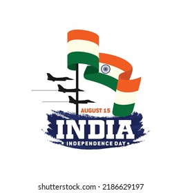 New Delhi, India - August 15, 2022: India Independence Day. Vector Logo.