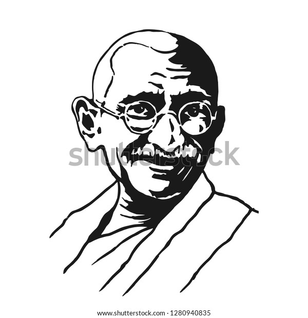 New Delhi January 26 2019 Mahatma Stock Vector (Royalty Free) 1280940835