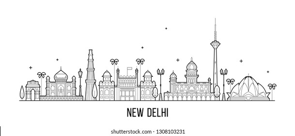 1,436 Delhi Skyline Stock Vectors, Images & Vector Art 