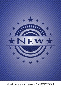 Neu mit Denim Textur. Vector Illustration. Im Detail. 