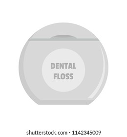 New dental floss icon. Flat illustration of new dental floss vector icon for web isolated on white