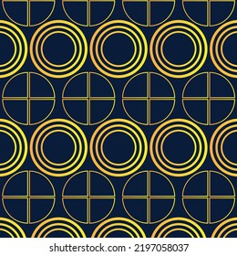 New Design Of Abstract Cirlce Gold Pattern Vector.