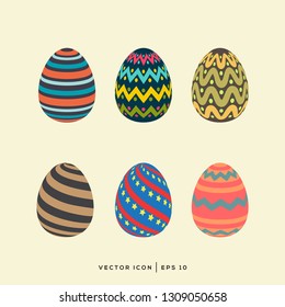 New Design Easter Eggs Vector Illustration 