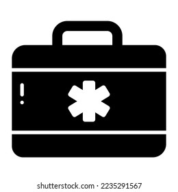 A new design first aid kit icon vector medical box