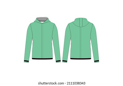 New Design Green Zipper Vector