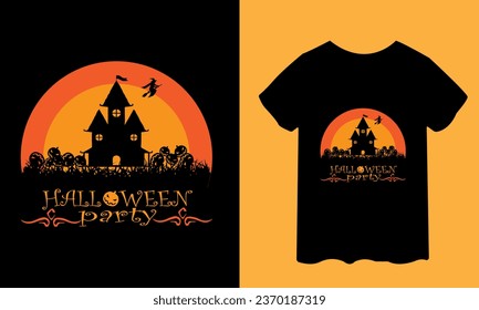 New design halloween party t-shirt design