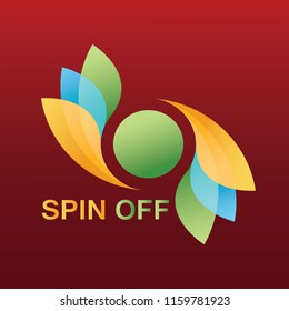 New Design Logo Vector Of Spin Off, For Icon In Your Company And Environment