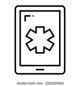 A new design mobile healthcare app icon, vector medical website on mobile