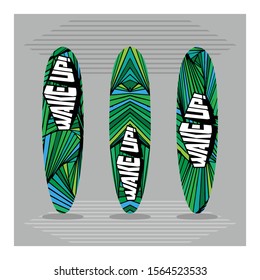 new design mockup of surfing board